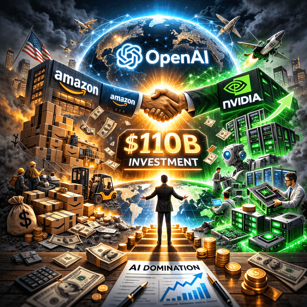 OpenAI Eyes Global Domination with $110B Investment from Amazon and NVIDIA