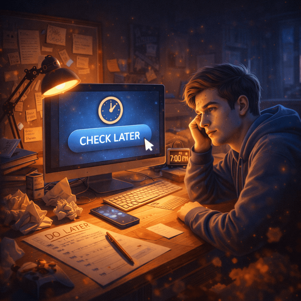 The Art of Procrastination: Mastering the Check Later Technique