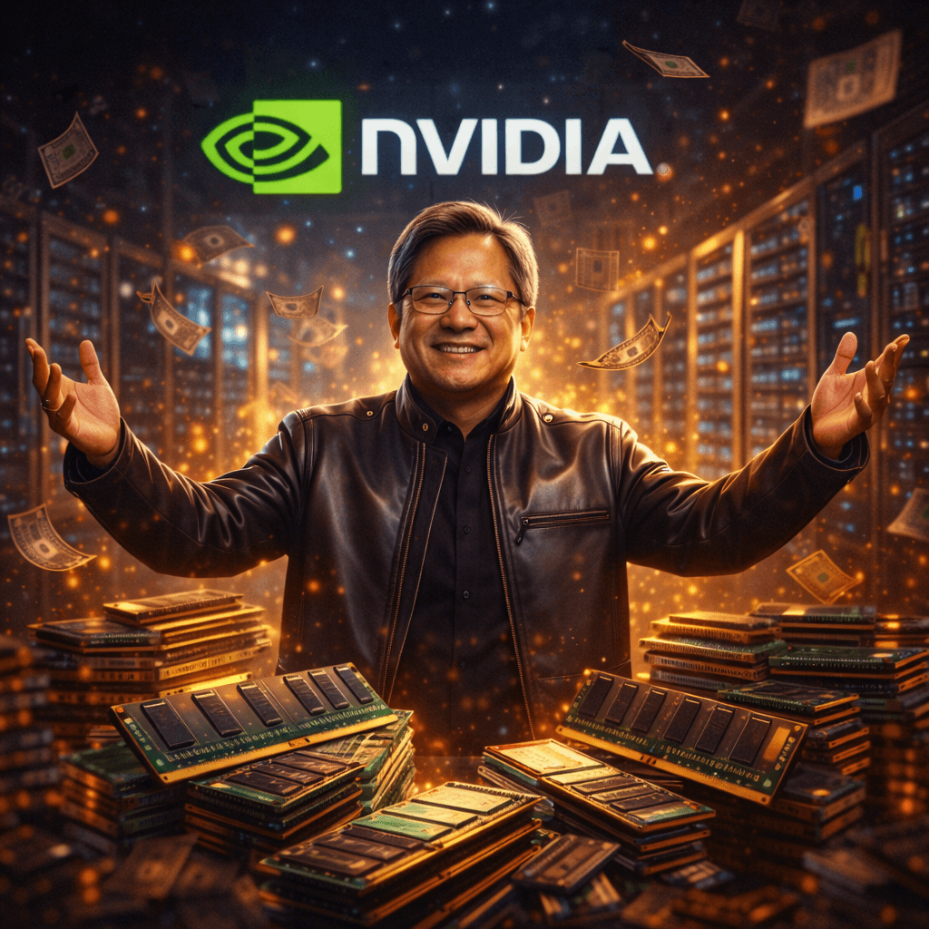 Nvidia CEO Jensen Huang Welcomes RAM Shortages as AI Revenue Soars