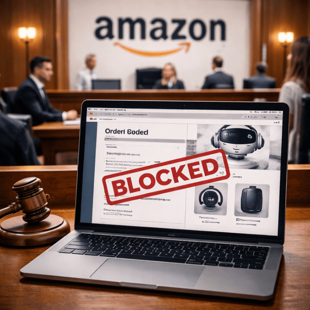 Amazon Wins Court Order to Block Perplexity's AI Shopping Agent