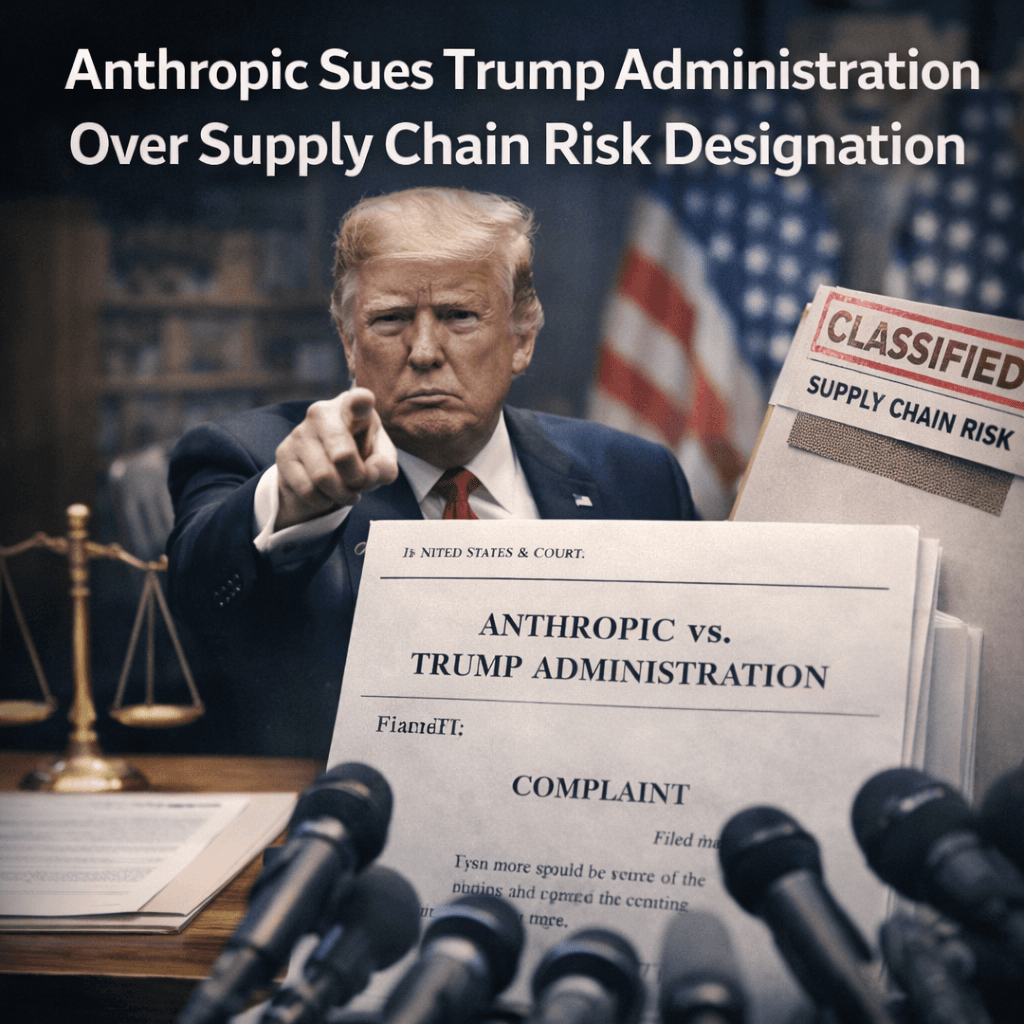 Anthropic Sues Trump Administration Over Supply Chain Risk Designation