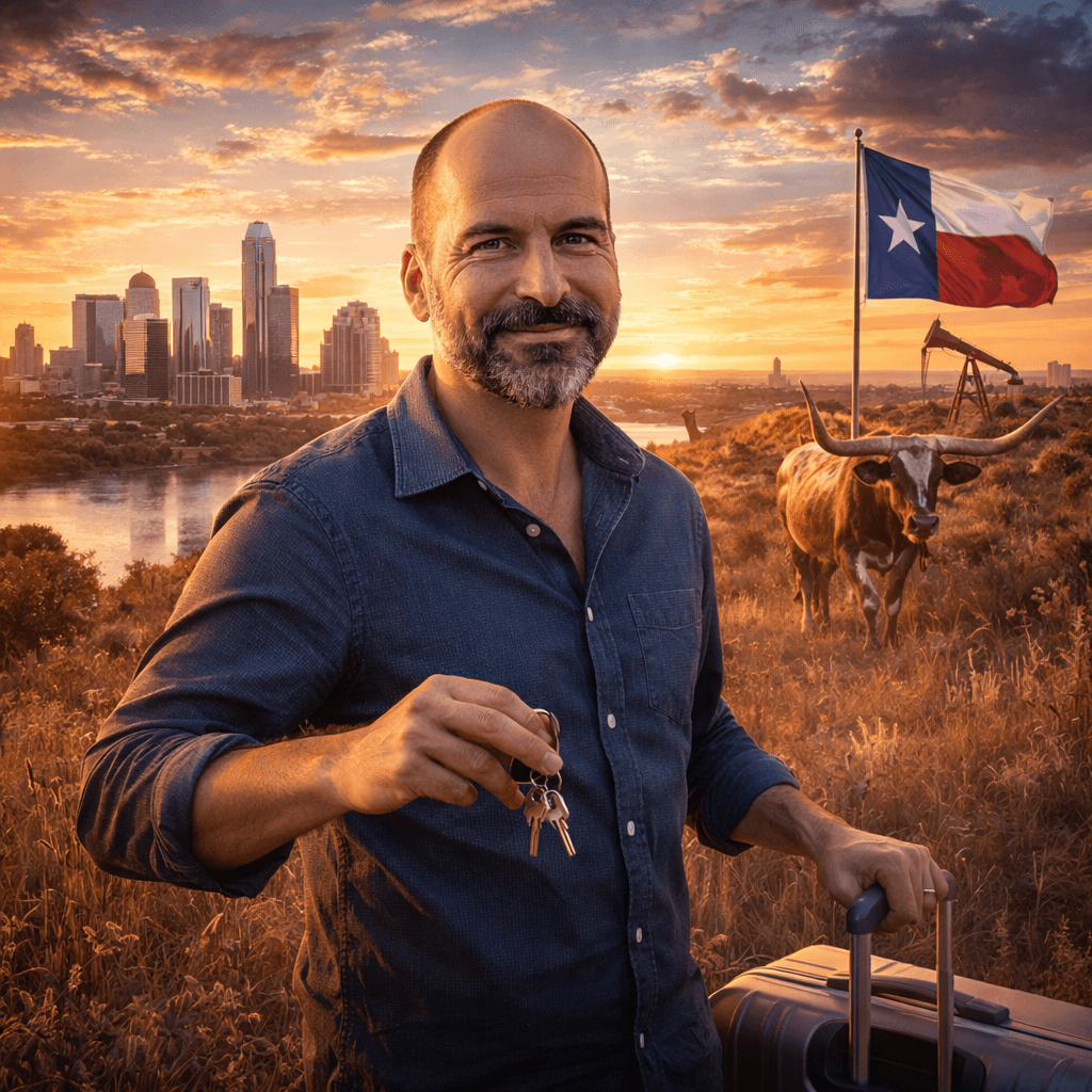 Uber Founder Relocates to Texas Amid Looming Billionaire Tax
