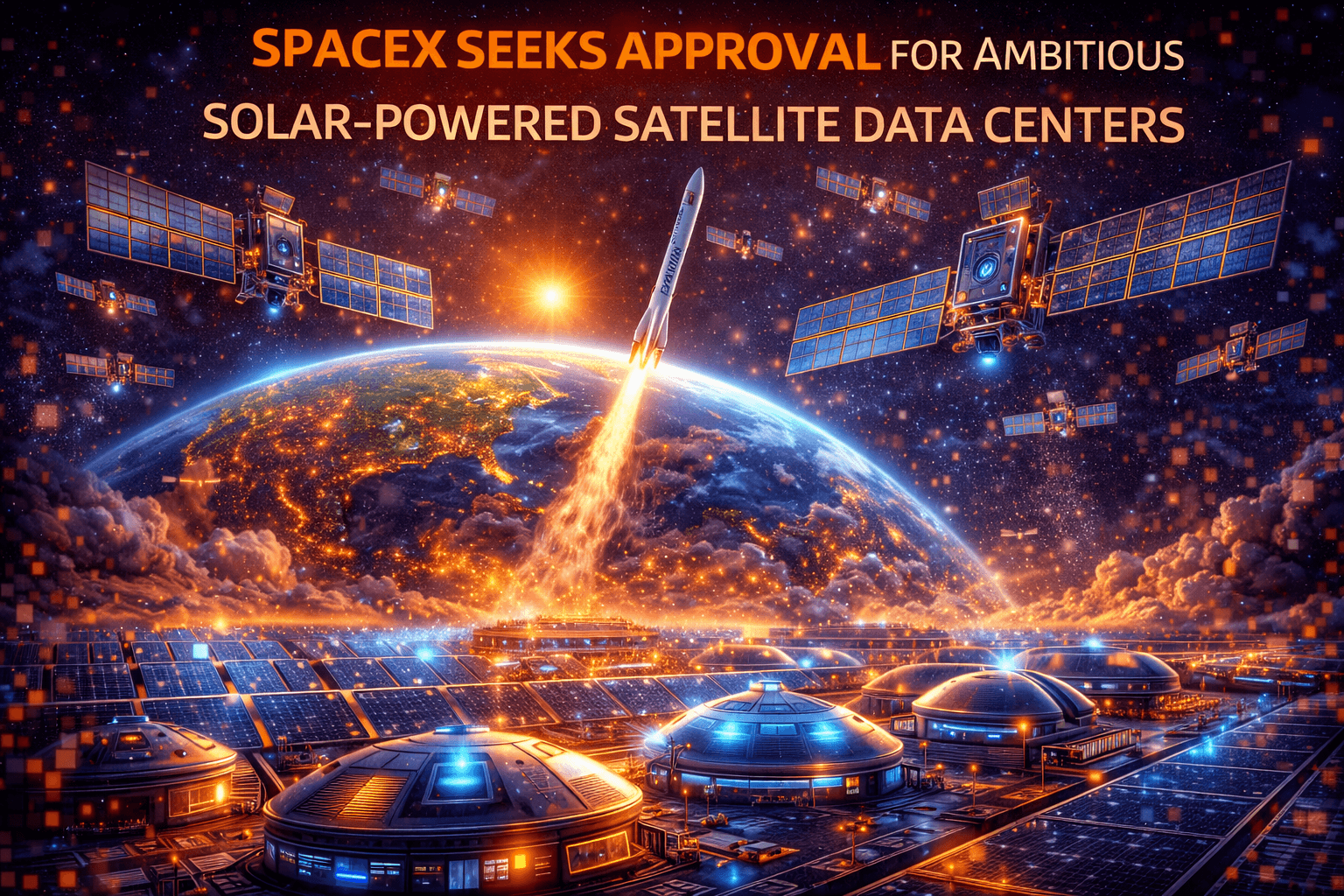 SpaceX Seeks Approval for Ambitious Solar-Powered Satellite Data Centers