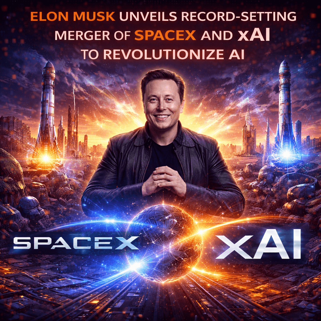 Elon Musk Unveils Record-Setting Merger of SpaceX and xAI to Revolutionize AI