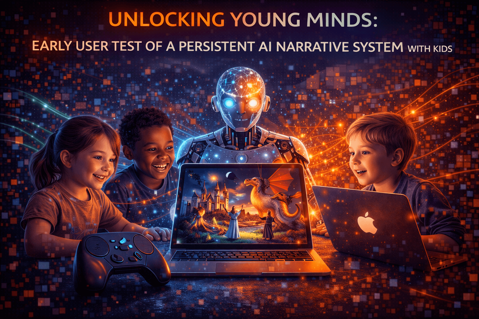 Unlocking Young Minds: Early User Test of a Persistent AI Narrative System with Kids