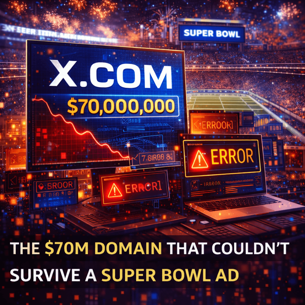 The $70M Domain That Couldn't Survive a Super Bowl Ad