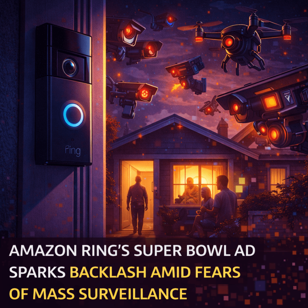 Amazon Ring's Super Bowl Ad Sparks Backlash Amid Fears of Mass Surveillance