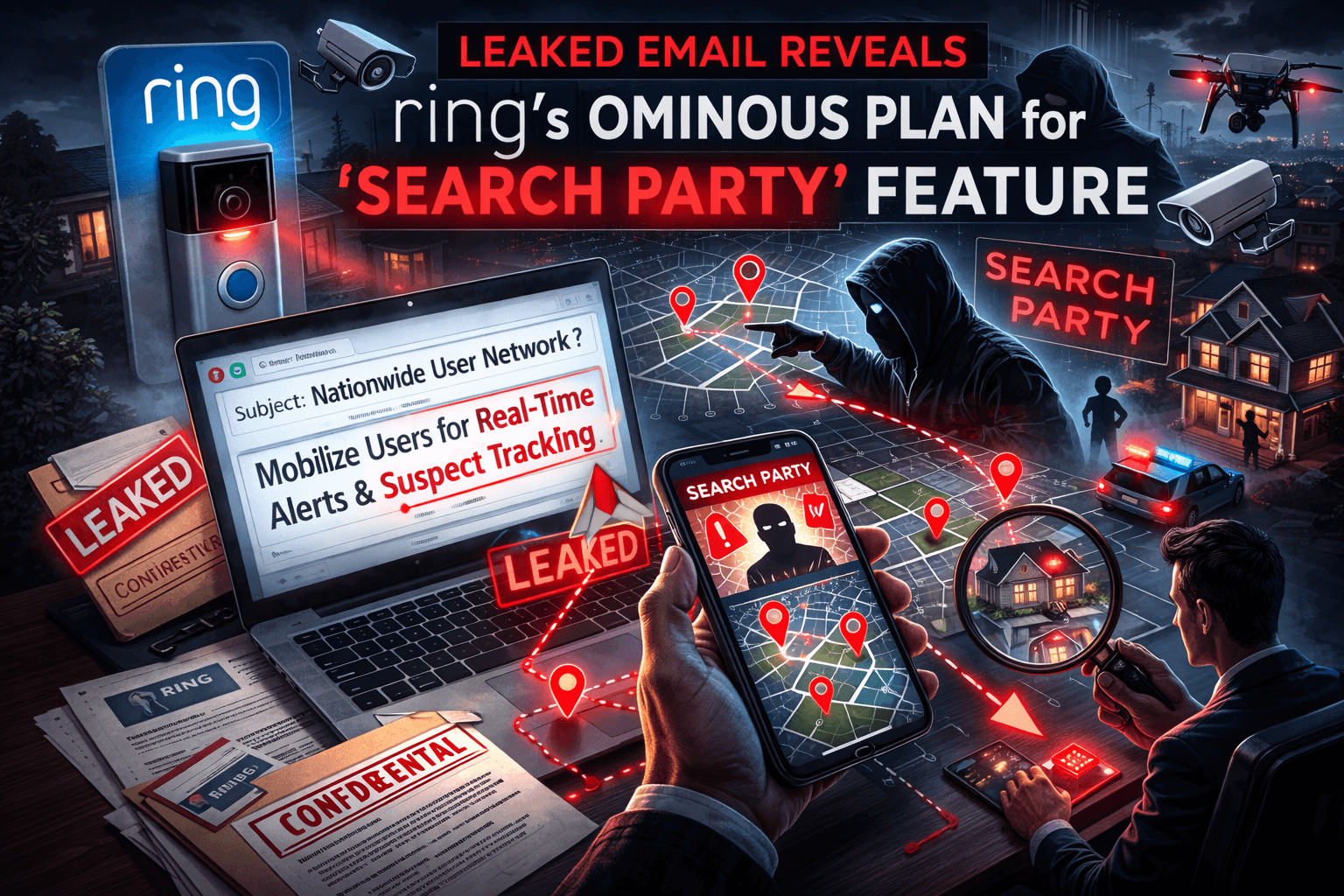 Leaked Email Reveals Ring's Ominous Plan for 'Search Party' Feature