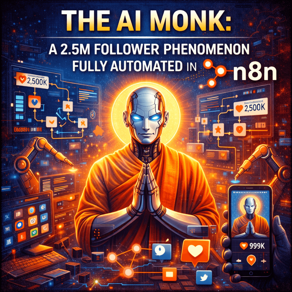 The AI Monk: A 2.5M Follower Phenomenon Fully Automated in n8n