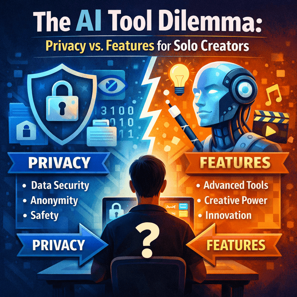 The AI Tool Dilemma: Privacy vs. Features for Solo Creators