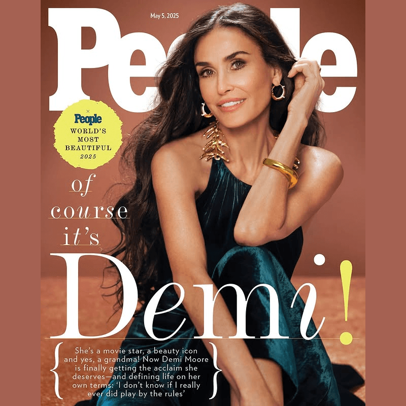 ​Demi Moore Crowned PEOPLE’s 2025 World’s Most Beautiful Woman​