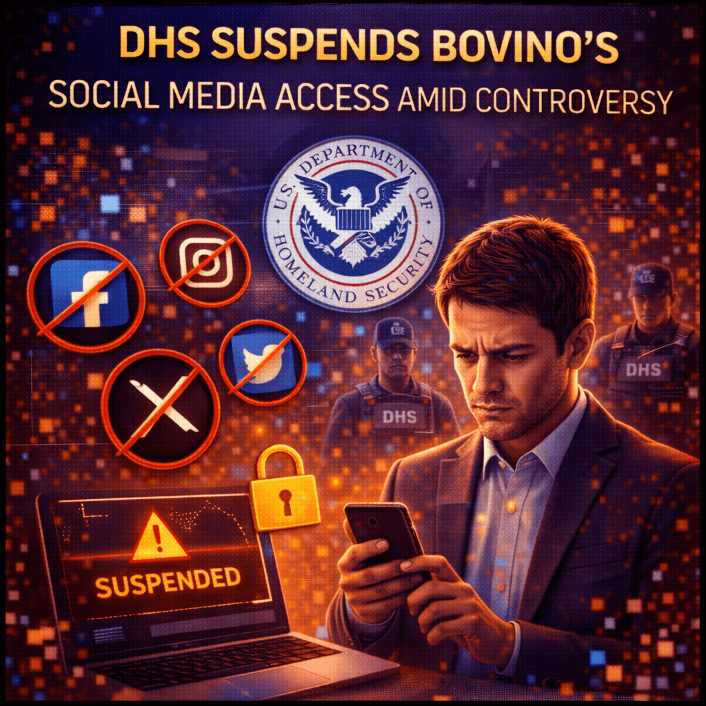 DHS Suspends Bovino's Social Media Access Amid Controversy