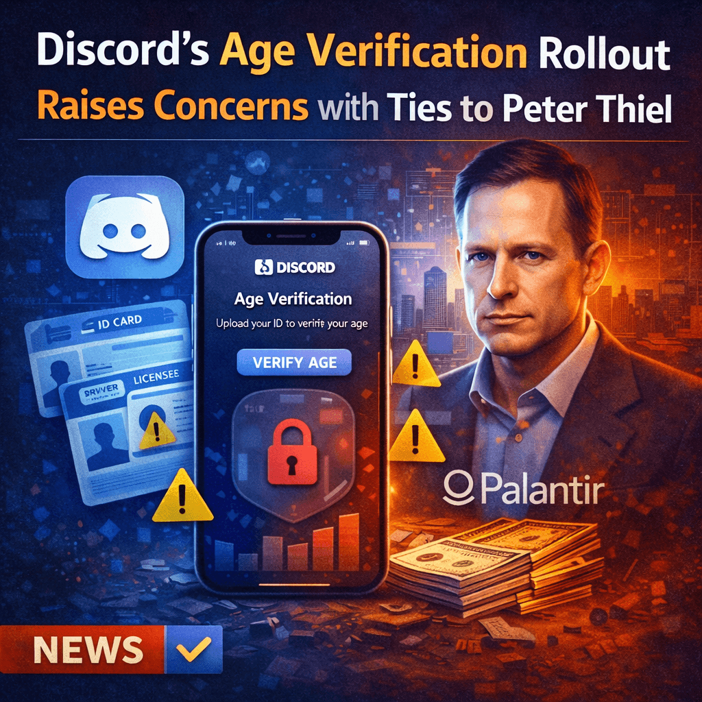 Discord's Age Verification Rollout Raises Concerns with Ties to Peter Thiel