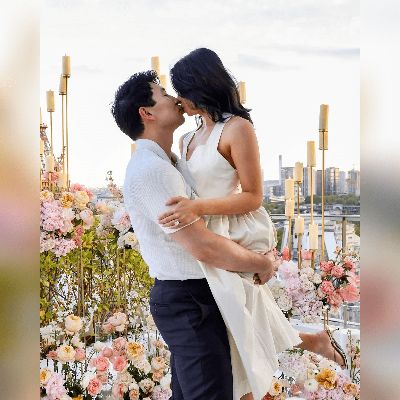 Simu Liu Engaged to Allison Hsu After Romantic Paris Proposal