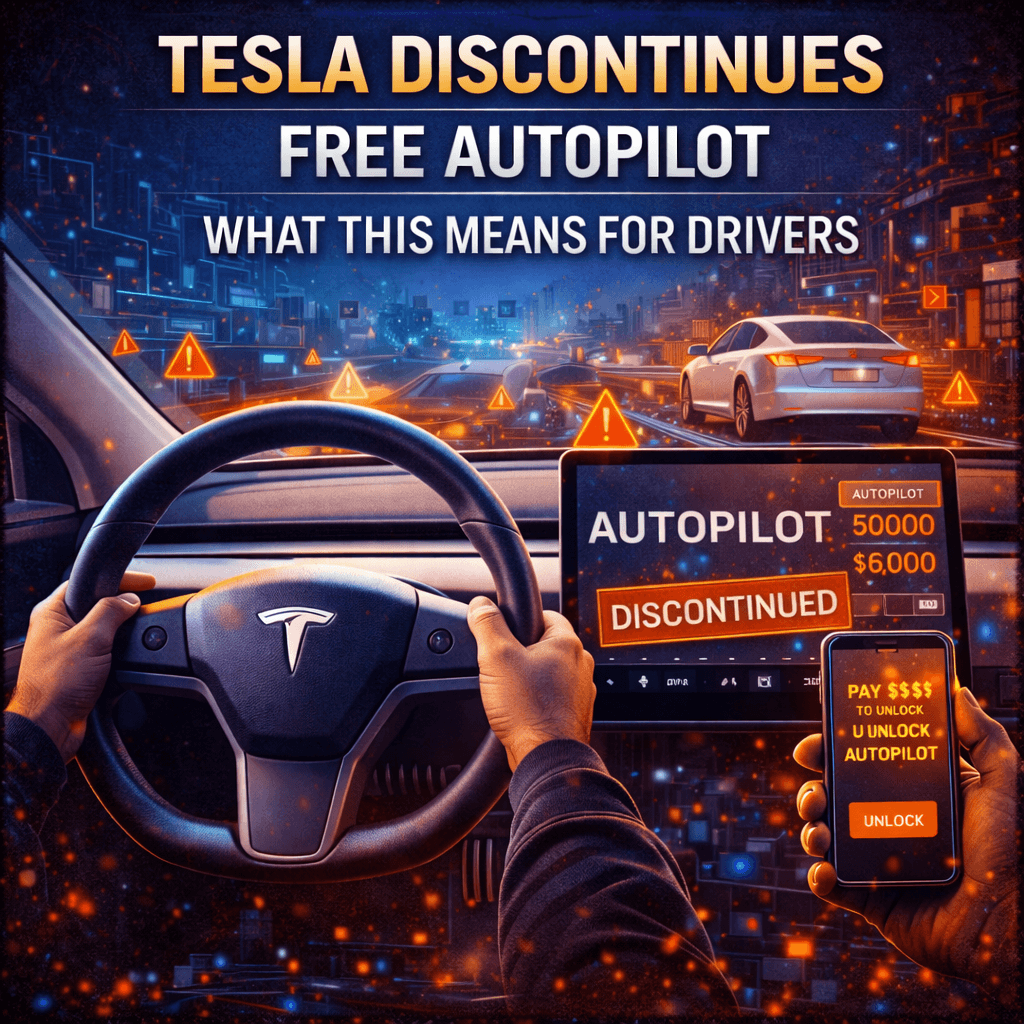 Tesla Discontinues Free Autopilot: What This Means for Drivers