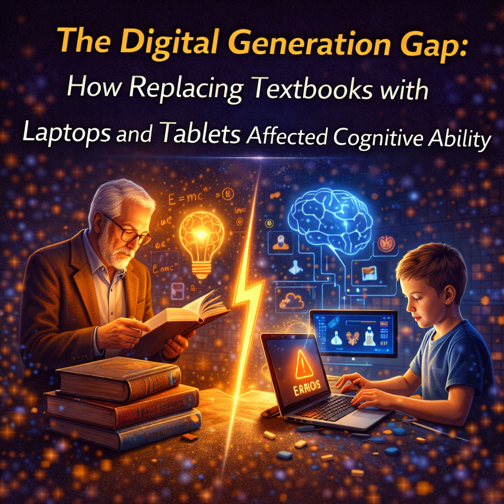 The Digital Generation Gap: How Replacing Textbooks with Laptops and Tablets Affected Cognitive Ability