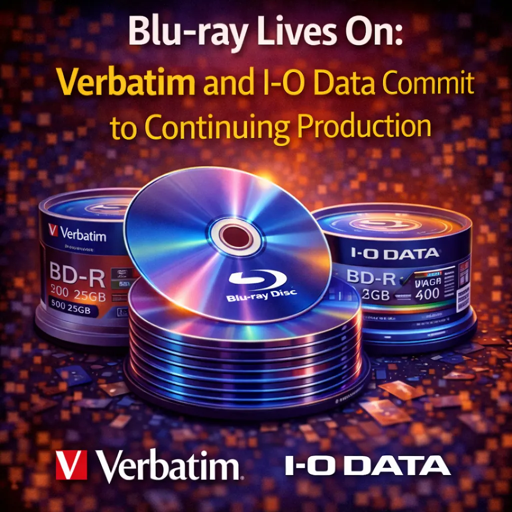 Blu-ray Lives On: Verbatim and I-O Data Commit to Continuing Production