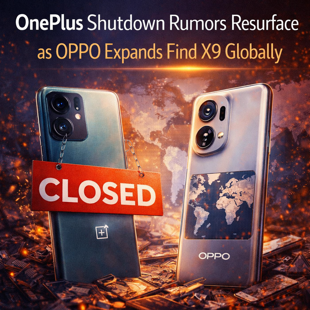 OnePlus Shutdown Rumors Resurface as OPPO Expands Find X9 Globally