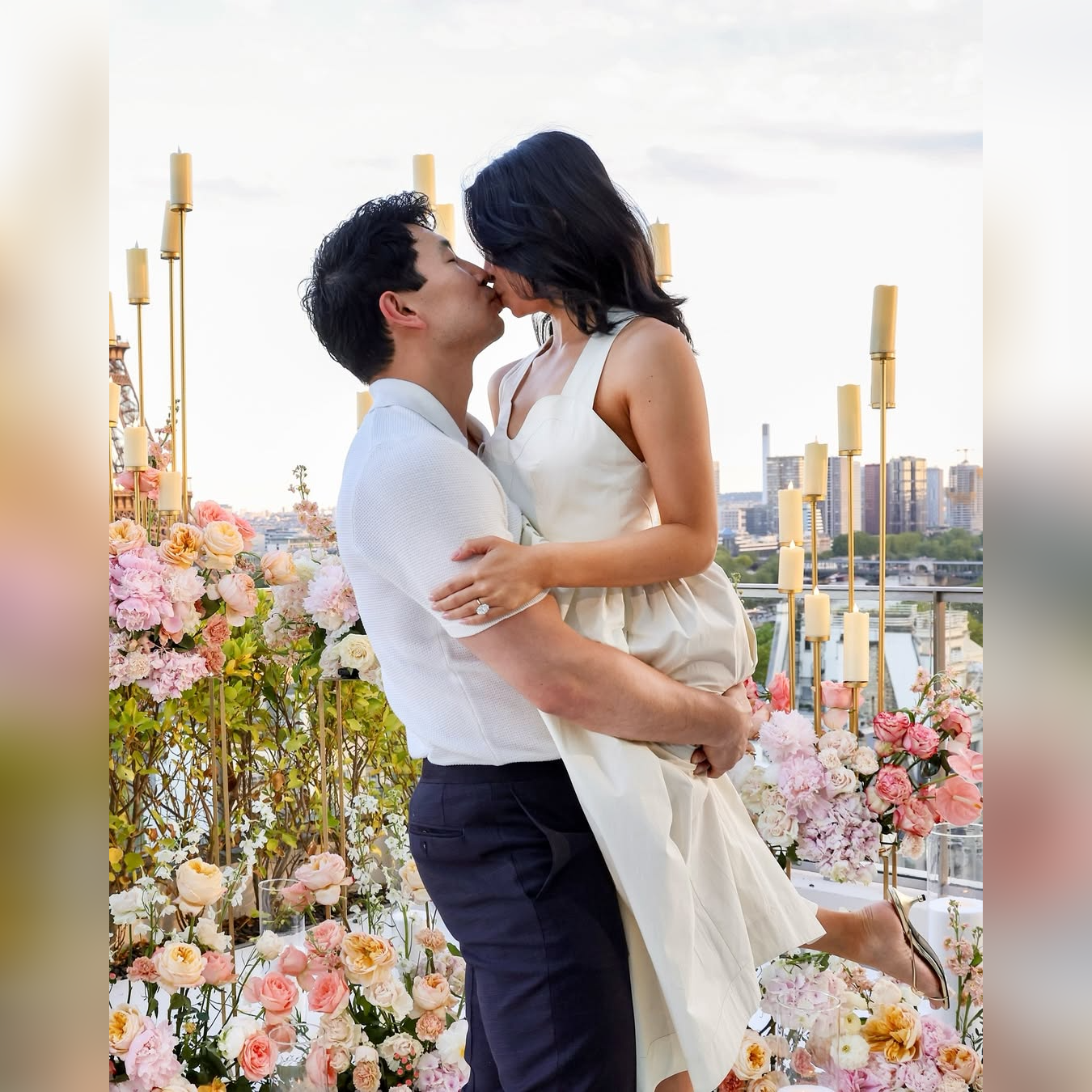 Simu Liu Engaged to Allison Hsu After Romantic Paris Proposal