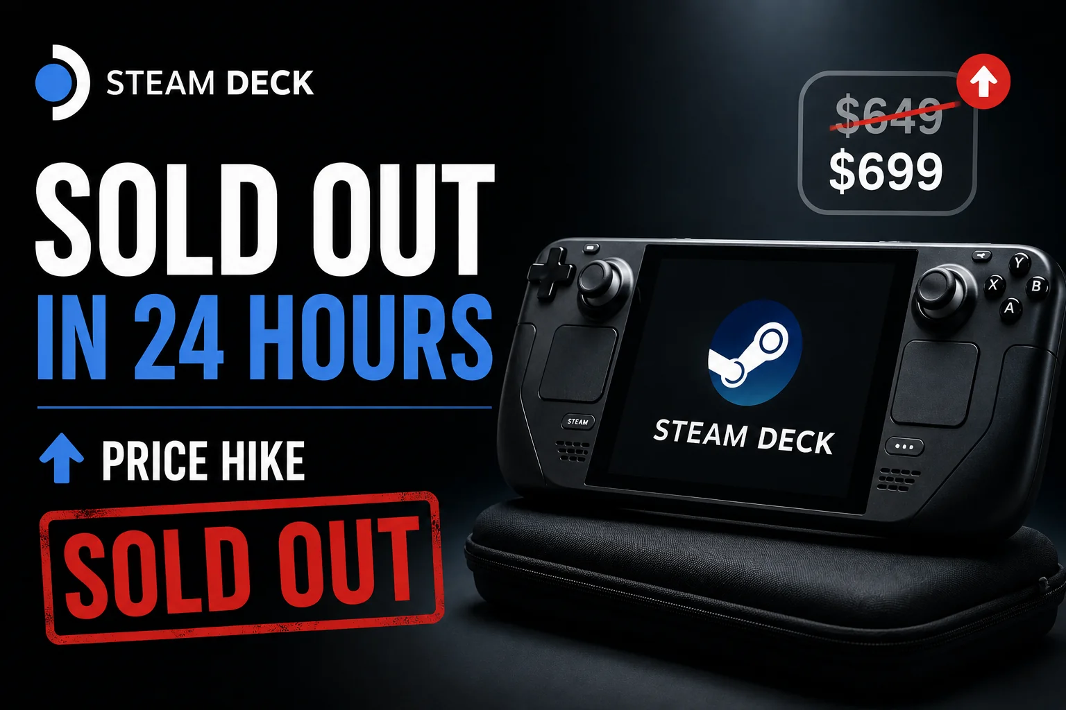 Steam Deck Sells Out in 24 Hours Despite Price Hike