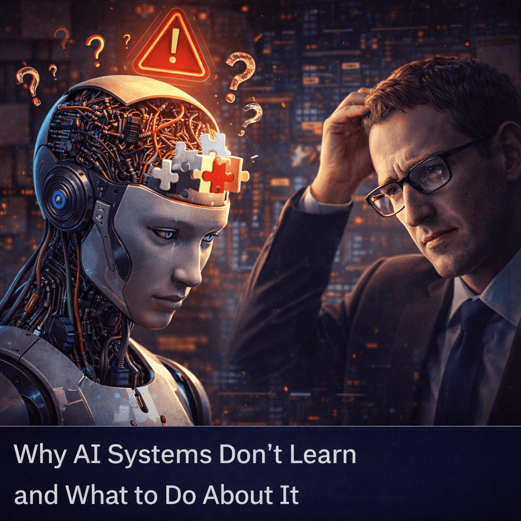Why AI Systems Don't Learn and What to Do About It