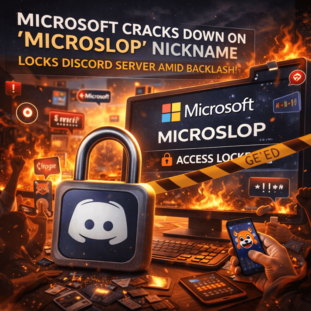 Microsoft Cracks Down on 'Microslop' Nickname, Locks Discord Server Amid Backlash