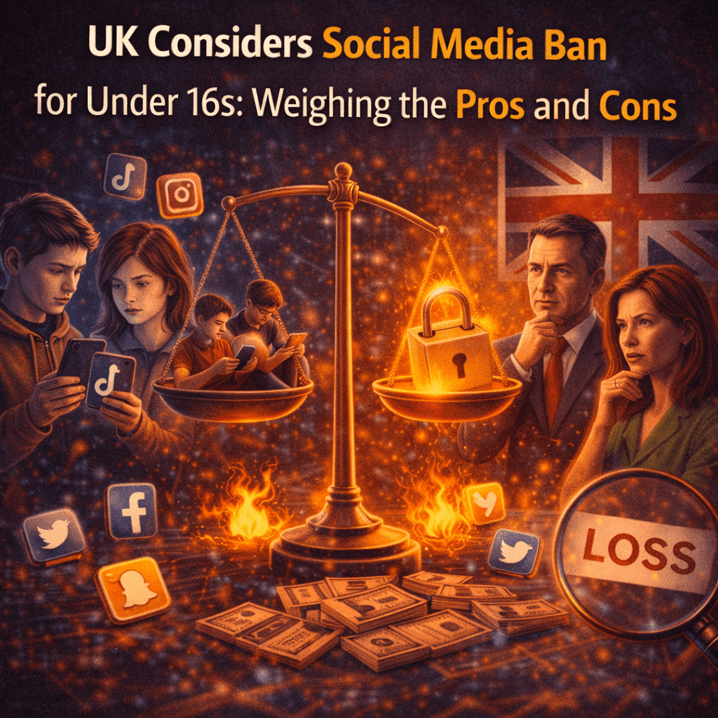 UK Considers Social Media Ban for Under 16s: Weighing the Pros and Cons