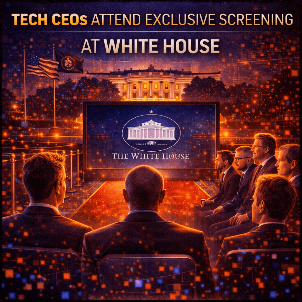 Tech CEOs Attend Exclusive Screening at White House